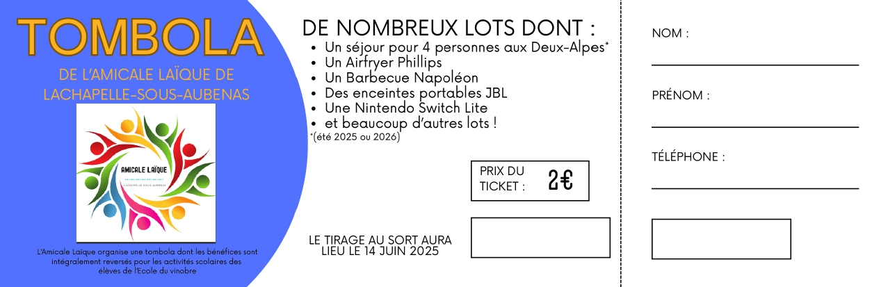 Tombola Lachapelle-Sous-Aubenas